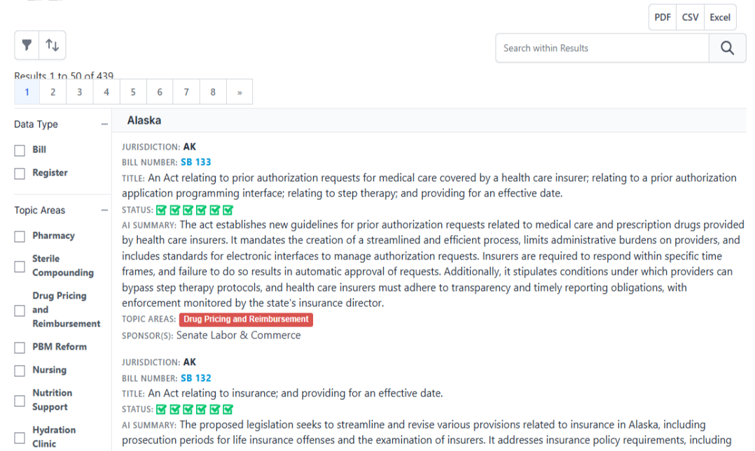 State legislation search